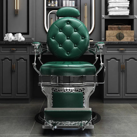 Modern Barber Chair Nordic Minimalist Design Hydraulic Reclining Salon Chair