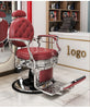 Modern Barber Chair Nordic Minimalist Design Hydraulic Reclining Salon Chair