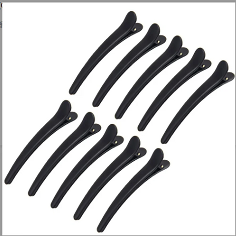 Plastic Duck Bill Edge Clips Hair Sectioning Clips 8cm — 10 Piece Set