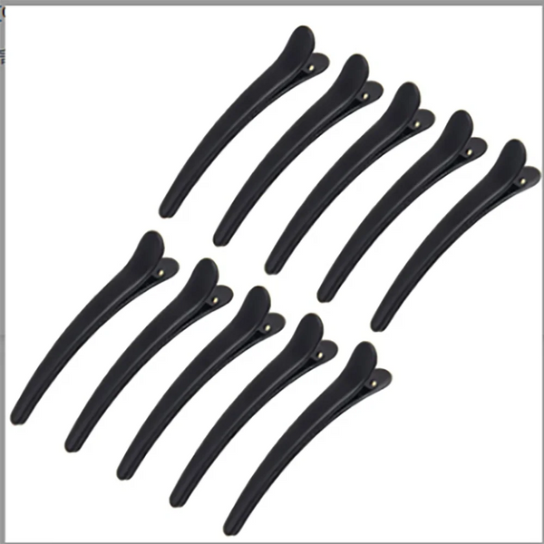 Plastic Duck Bill Edge Clips Hair Sectioning Clips 8cm — 10 Piece Set