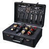 Portable Barber Tool Box Large Capacity | Metal Combination Lock Hair Kit Organiser | Professional Hairdressing Case 40x31x16cm