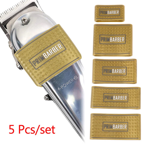 Professional Barber Clipper Grip Bands Non Slip Clipper Sleeve Set — 5 Pieces