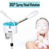 Professional Facial Steamer Hot Mist Ozone Sprayer 100W | 360° Spray Head Aromatherapy | Floor Standing Salon Steamer