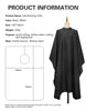 Professional Waterproof Barber Cape 140x160cm | Silicone Collar Anti-Static Hairdressing Cloth | Black White Salon Cape
