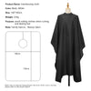 Professional Waterproof Barber Cape 140x160cm | Silicone Collar Anti-Static Hairdressing Cloth | Black White Salon Cape
