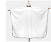 Professional Waterproof Barber Cape 140x160cm | Silicone Collar Anti-Static Hairdressing Cloth | Black White Salon Cape
