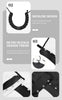 Professional Waterproof Barber Cape 140x160cm | Silicone Collar Anti-Static Hairdressing Cloth | Black White Salon Cape