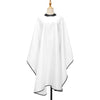 Professional Waterproof Barber Cape 140x160cm | Silicone Collar Anti-Static Hairdressing Cloth | Black White Salon Cape