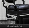 Retro Luxury Barber Chair High-End | Hydraulic Reclining Salon Chair | Black Chrome Gold Green Red Grey