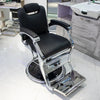 Retro Luxury Barber Chair High-End | Hydraulic Reclining Salon Chair | Black Chrome Gold Green Red Grey