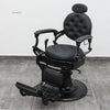 Retro Luxury Barber Chair High-End | Hydraulic Reclining Salon Chair | Black Chrome Gold Green Red Grey