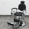 Retro Luxury Barber Chair High-End | Hydraulic Reclining Salon Chair | Black Chrome Gold Green Red Grey
