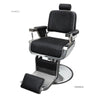 Retro Luxury Barber Chair High-End | Hydraulic Reclining Salon Chair | Black Chrome Gold Green Red Grey