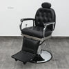 Retro Luxury Barber Chair High-End | Hydraulic Reclining Salon Chair | Black Chrome Gold Green Red Grey