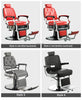 Retro Luxury Barber Chair High-End | Hydraulic Reclining Salon Chair | Black Chrome Gold Green Red Grey