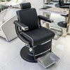 Retro Luxury Barber Chair High-End | Hydraulic Reclining Salon Chair | Black Chrome Gold Green Red Grey
