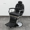 Retro Luxury Barber Chair High-End | Hydraulic Reclining Salon Chair | Black Chrome Gold Green Red Grey