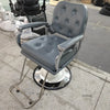 Retro Luxury Barber Chair High-End | Hydraulic Reclining Salon Chair | Black Chrome Gold Green Red Grey