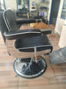 Retro Luxury Barber Chair High-End | Hydraulic Reclining Salon Chair | Black Chrome Gold Green Red Grey