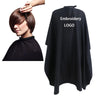 Waterproof Haircut Cape Apron Custom Logo | Non-Woven Salon Cutting Cape | Black White Barber Cape