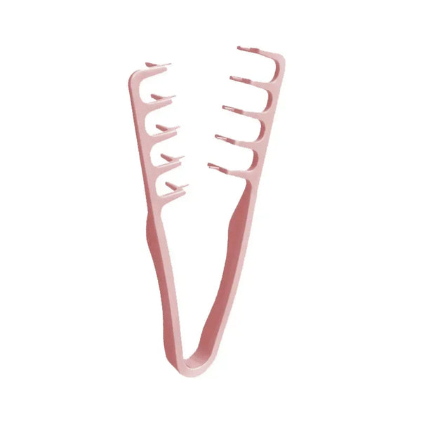 Wide Tooth Volumizing Hair Comb | Fluffy Texture Curling Styling Comb | 1 or 2 Piece Set Silver Pink